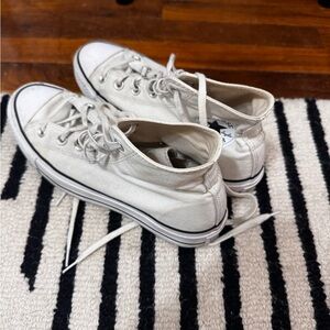 White Platform Hightop Converse